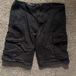 Men's Black Cargo Shorts